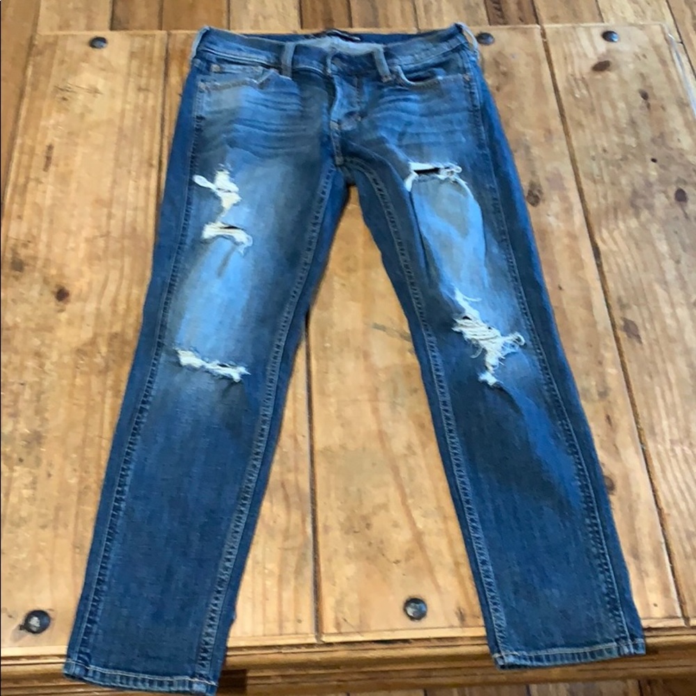 Hollister vintage boyfriend jeans 0 distressed 24